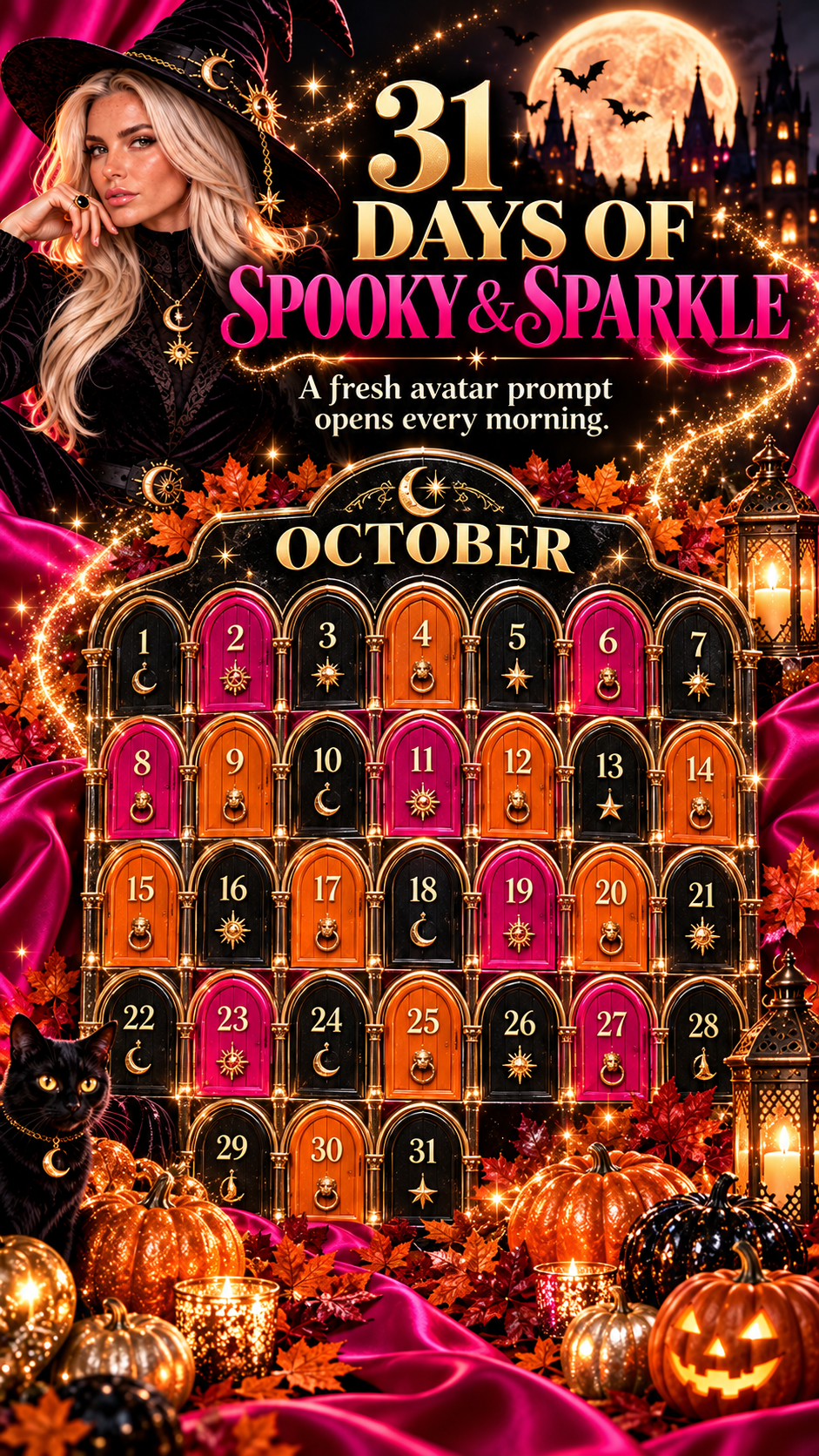 October Spooky and Sparkle calendar preview
